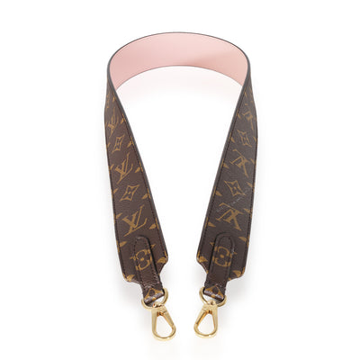 Rose Ballerine Monogram Canvas Bandouliere Strap