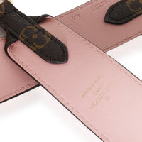 Rose Ballerine Monogram Canvas Bandouliere Strap