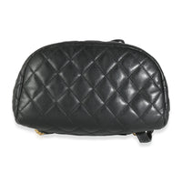 Chanel Black Quilted Calfskin Urban Spirit Backpack Handbag bv