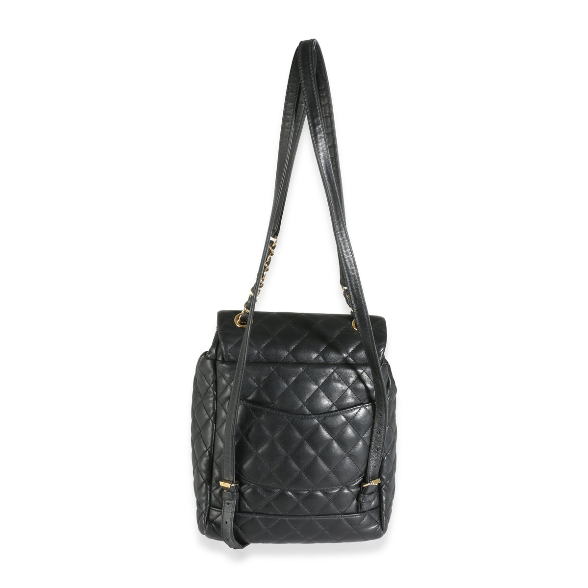 Chanel Black Quilted Calfskin Urban Spirit Backpack Handbag pv