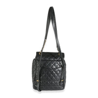 Chanel Black Quilted Calfskin Urban Spirit Backpack Handbag pv