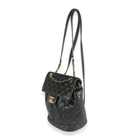 Chanel Black Quilted Calfskin Urban Spirit Backpack Handbag sv
