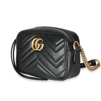 Black Matelasse Mini GG Marmont Camera Bag