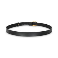 Black Leather Interlocking GG Belt 85/34