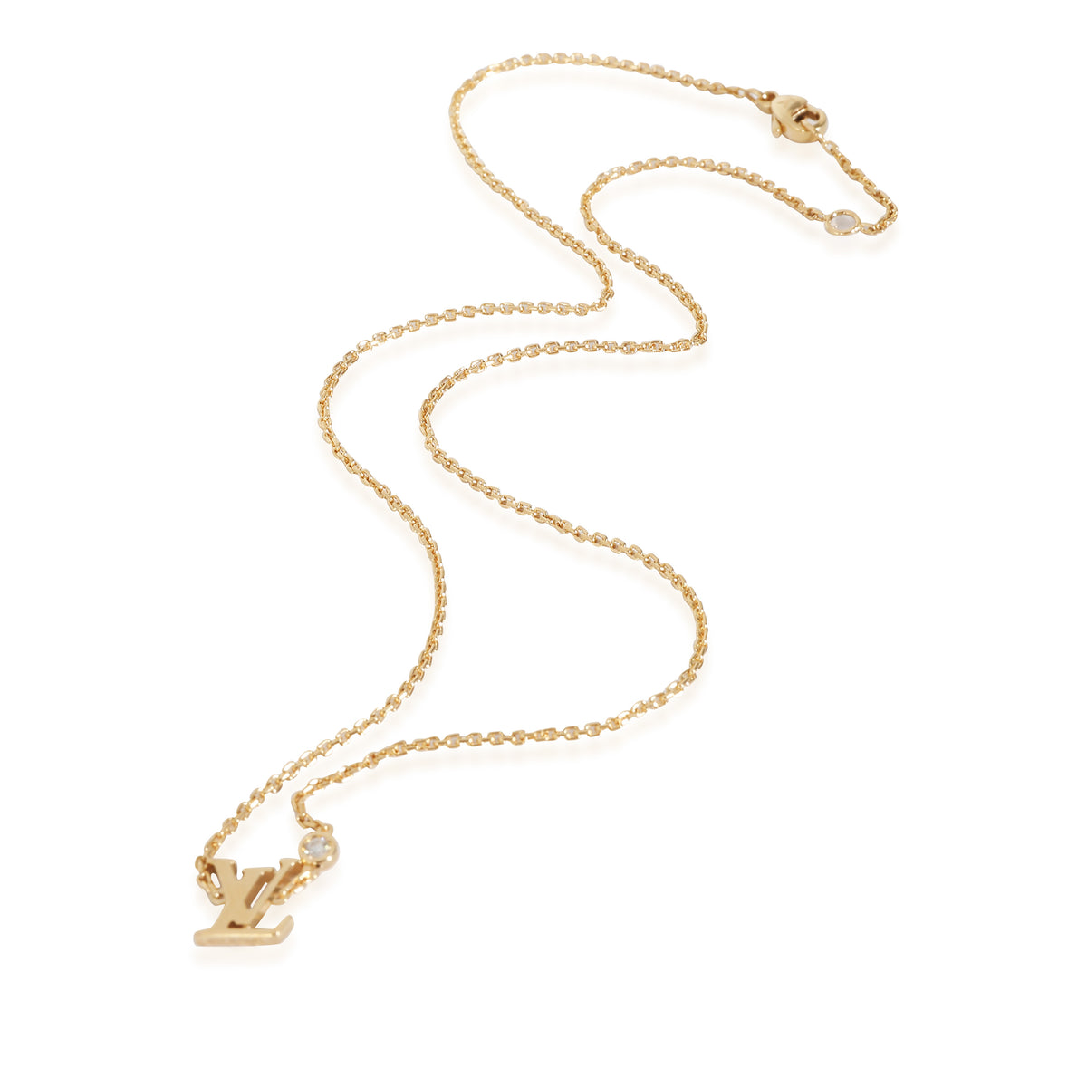 Idylle Blossom Necklace in 18k Yellow Gold 0.03 CTW