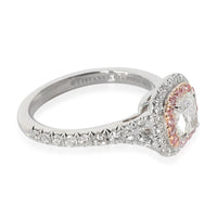 Soleste Engagement Ring in 18k Pink Gold/Platinum F IF 0.86 CTW