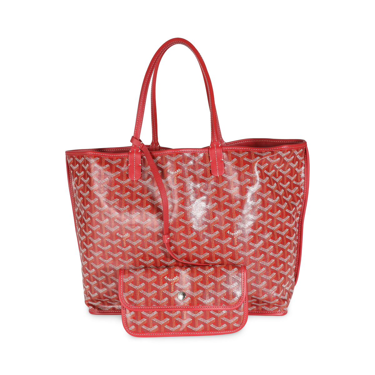 Red Goyardine Reversible Anjou PM