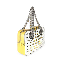 White Yellow Calfskin City Fori Chain Bag