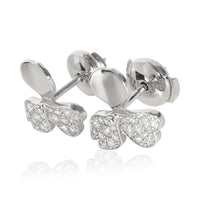 Paper Flowers Earrings in  Platinum 0.34 CTW