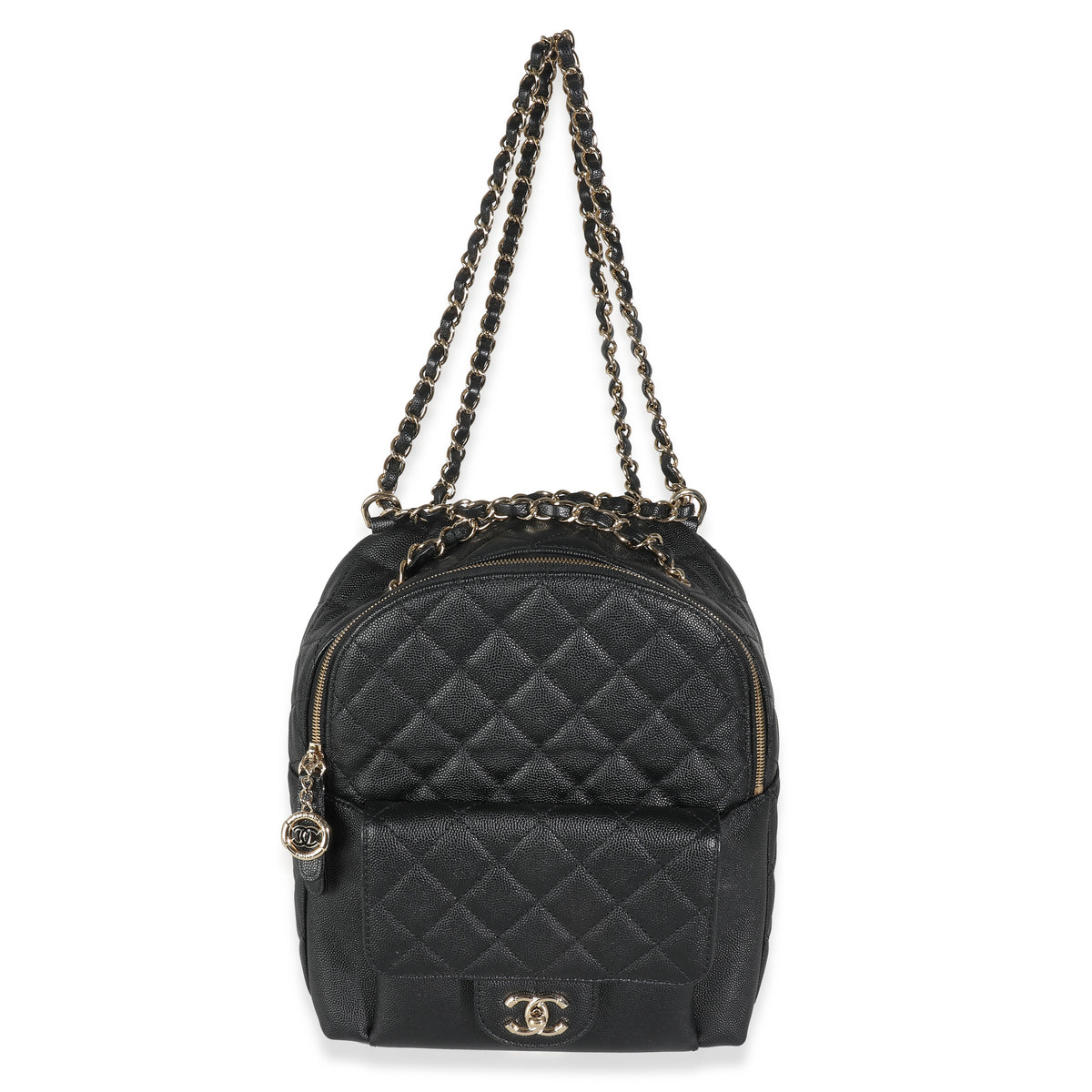 chanel backpack caviar leather Chanel Black Quilted Caviar Small Day Backpack | myGemma