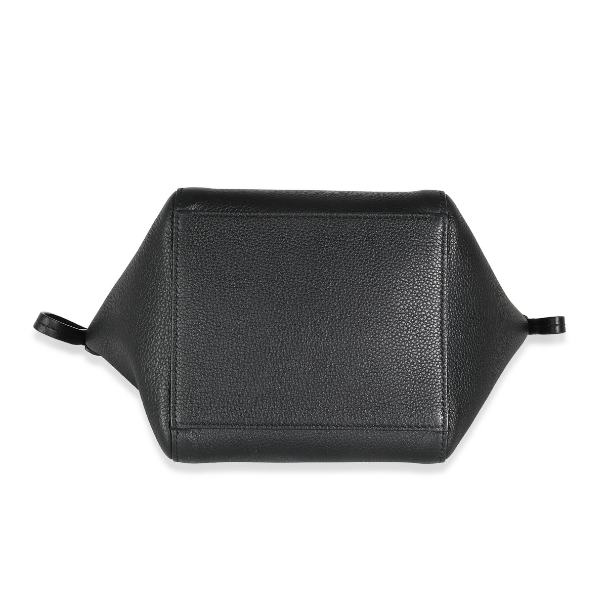 Fendi Black Vitello Mini Origami Tote Handbag stamp