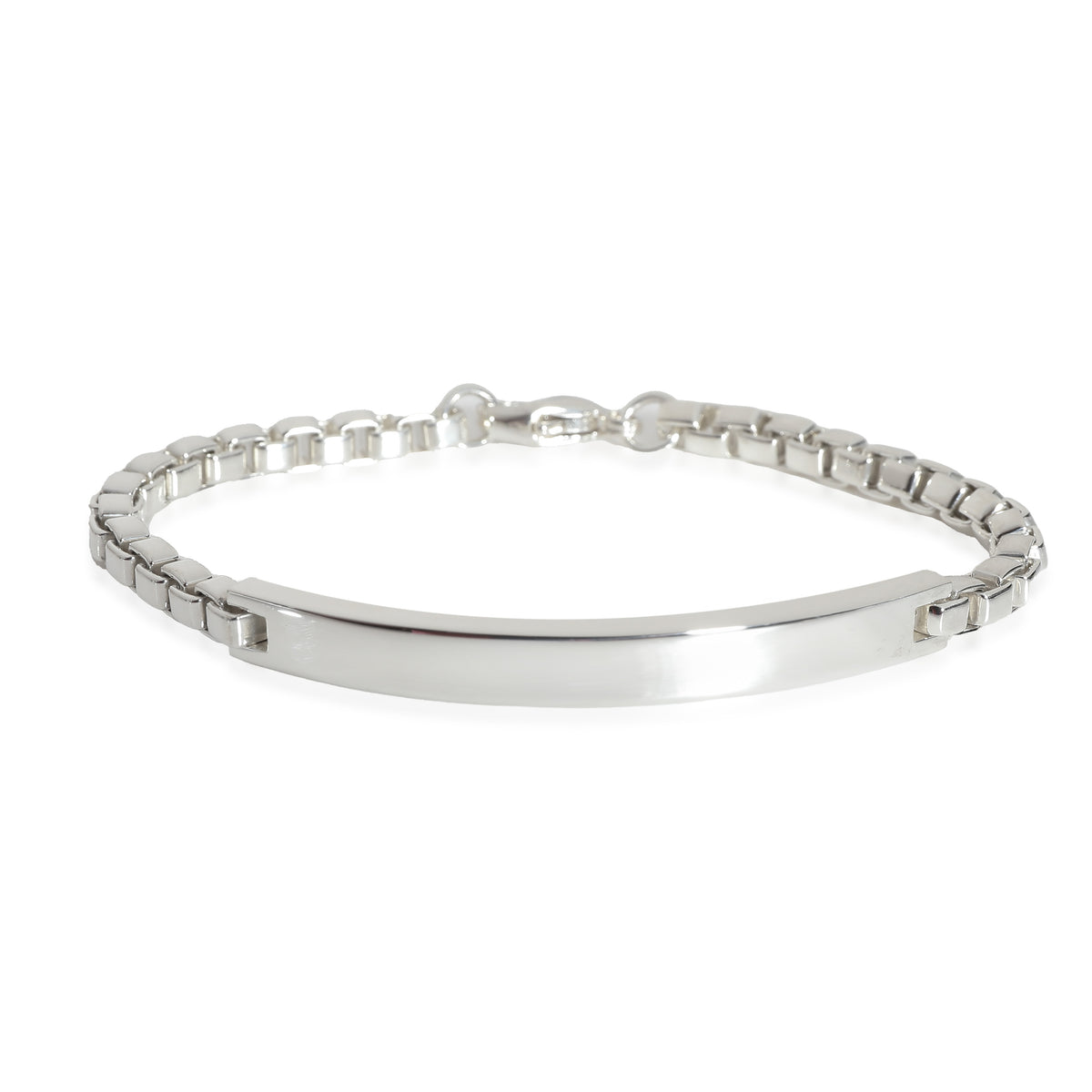 Venetian Link ID Bracelet in Sterling Silver