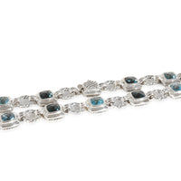 Chiclet Topaz Necklace in Sterling Silver