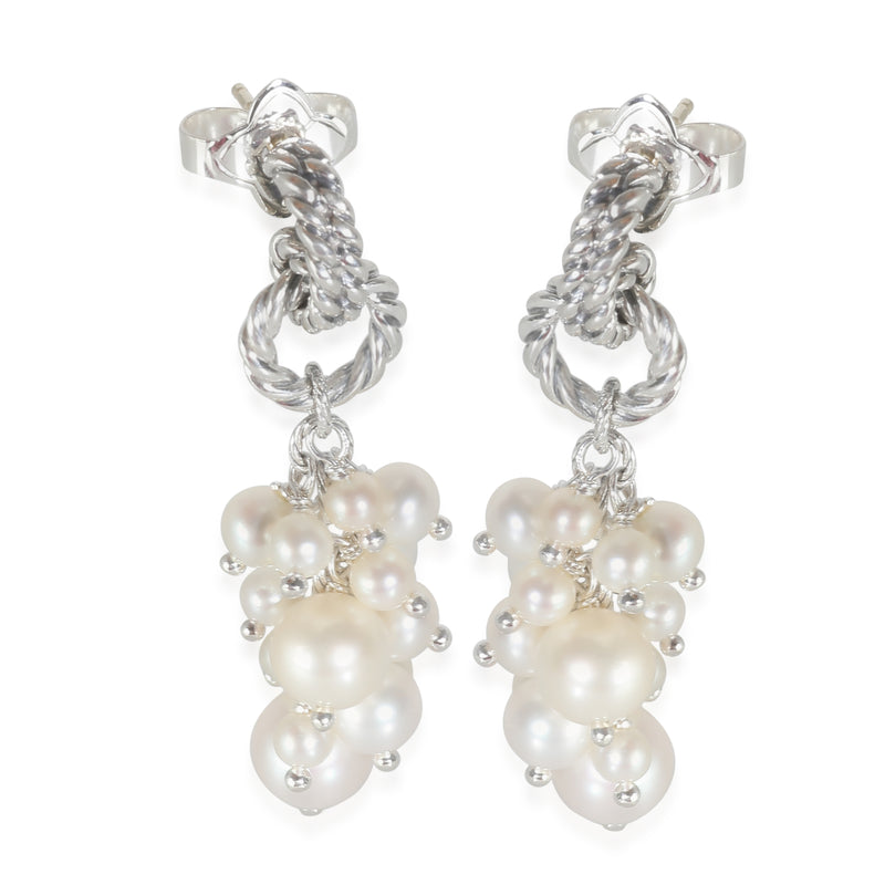 Copella Pearl Earrings in  Sterling Silver