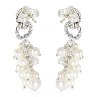 Copella Pearl Earrings in  Sterling Silver