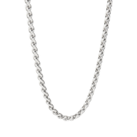 4mm Wheat Chain Necklace in  Sterling Silver