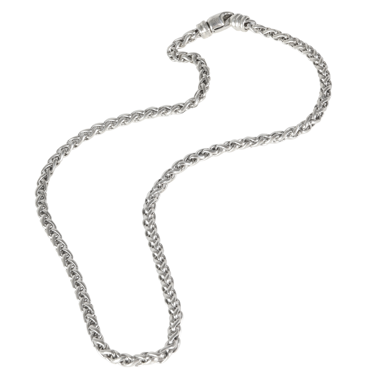 4mm Wheat Chain Necklace in  Sterling Silver