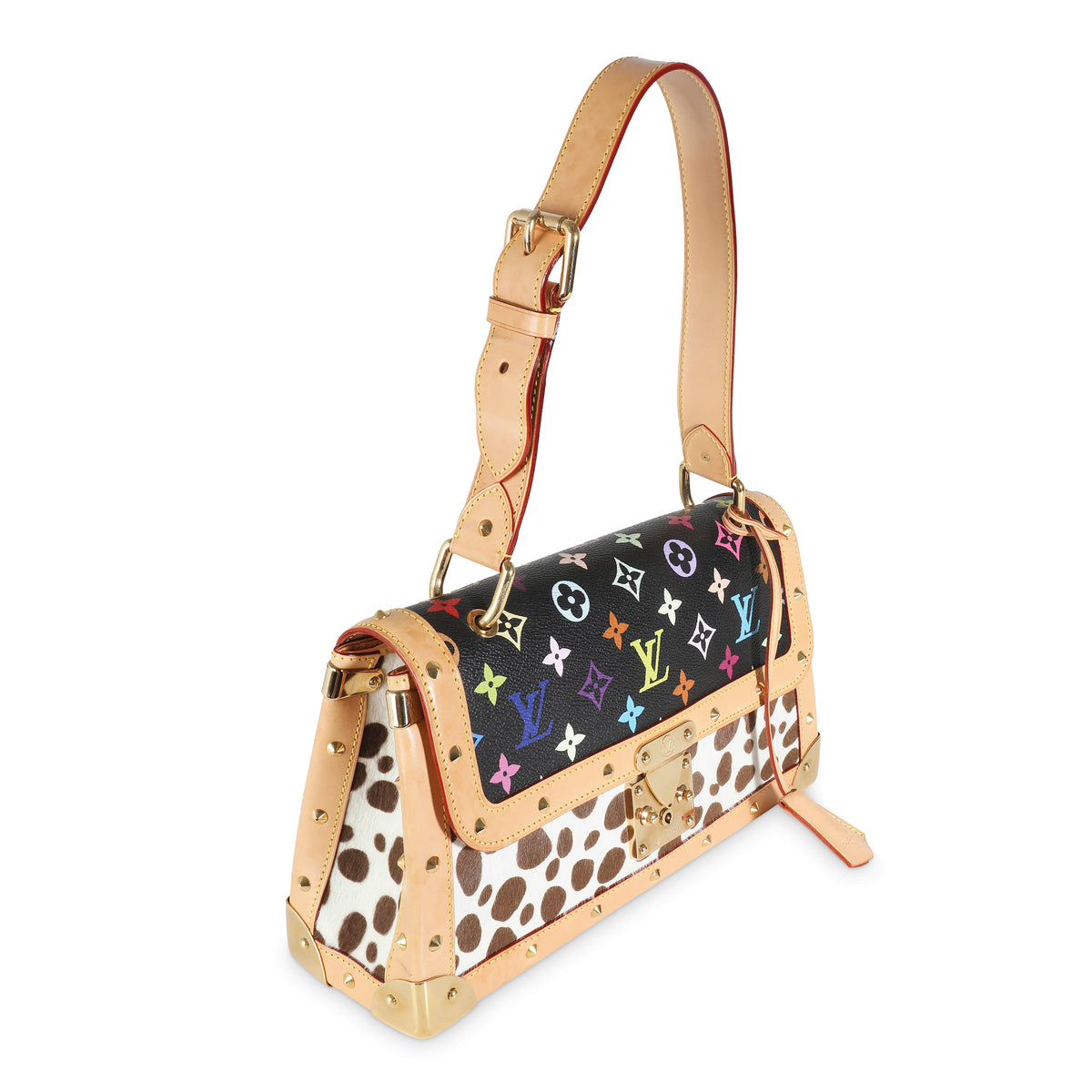 Black Multicolor Monogram Canvas Dalmatian Sac Rabat