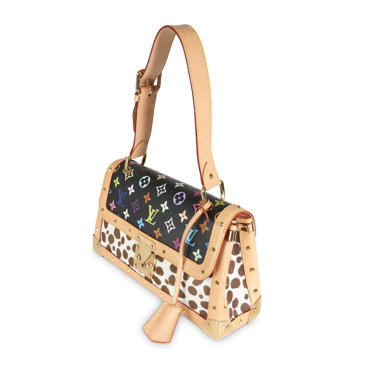 Black Multicolor Monogram Canvas Dalmatian Sac Rabat