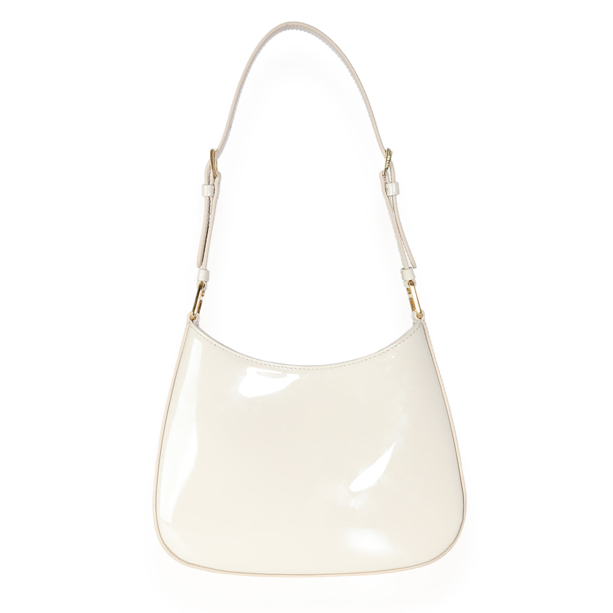 Ivory Patent Cleo Bag