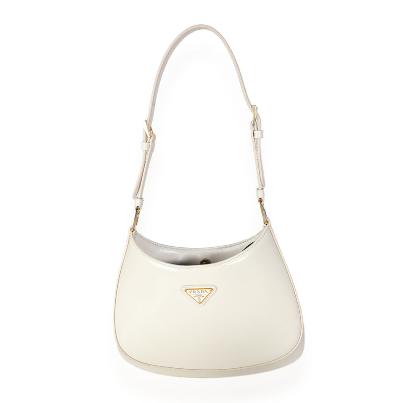 Ivory Patent Cleo Bag