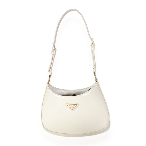 Prada Ivory Patent Cleo Bag | myGemma | Item #140243