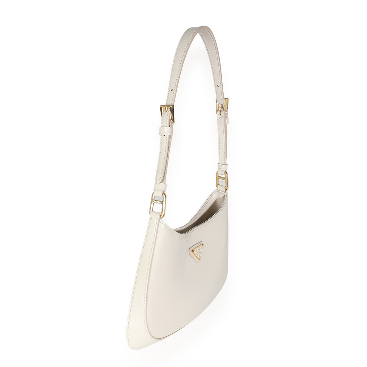 Ivory Patent Cleo Bag