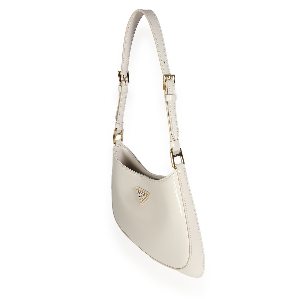 Ivory Patent Cleo Bag