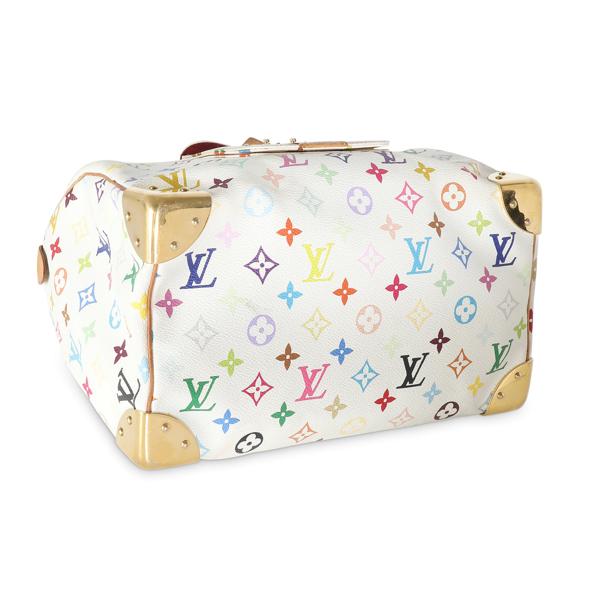 White Multicolor Canvas Speedy 30