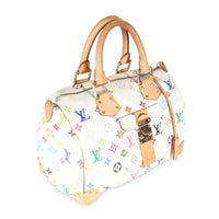 White Multicolor Canvas Speedy 30