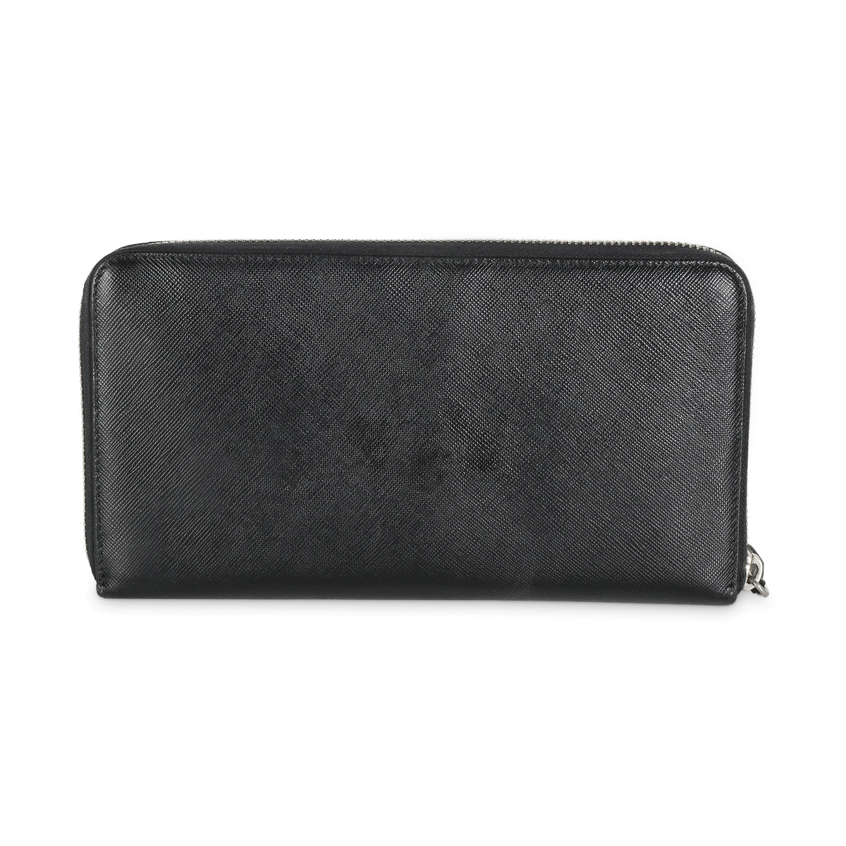 Black Saffiano Large Travel Wallet