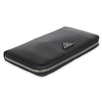 Black Saffiano Large Travel Wallet