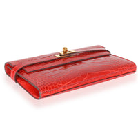 Geranium Alligator Mississippiensis Kelly Wallet GHW