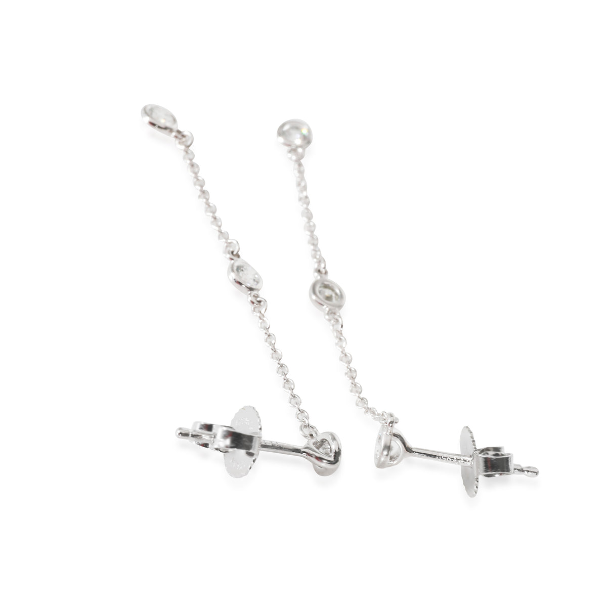 Elsa Peretti Earrings in  Platinum 0.3 CTW