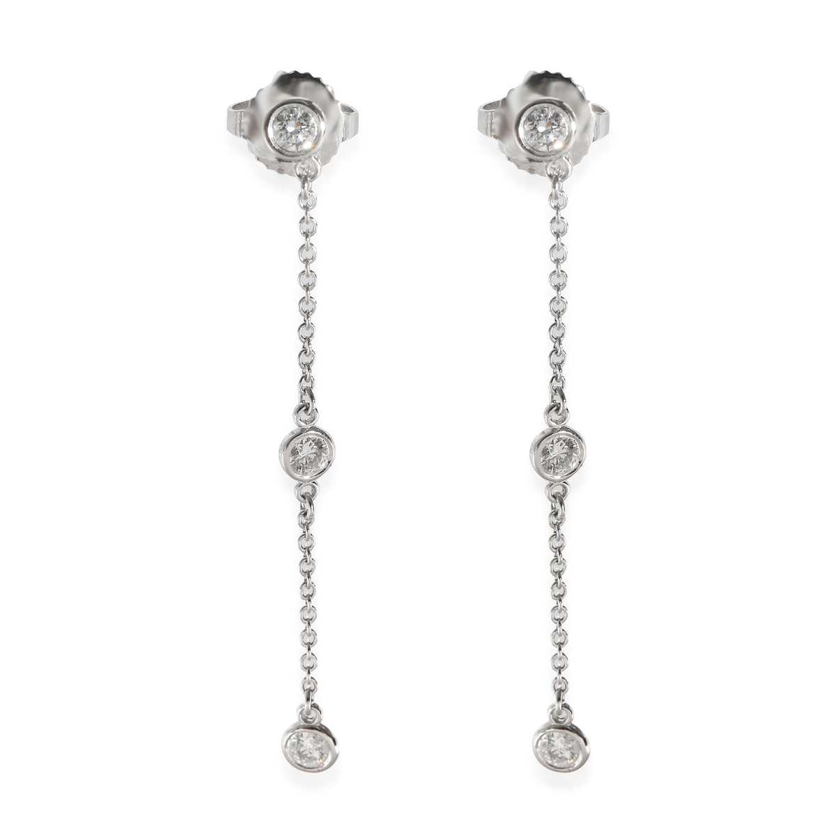 Elsa Peretti Earrings in  Platinum 0.3 CTW