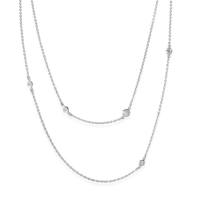 Elsa Peretti Diamonds By The Yard Sprinkle Necklace 0.51 CTW