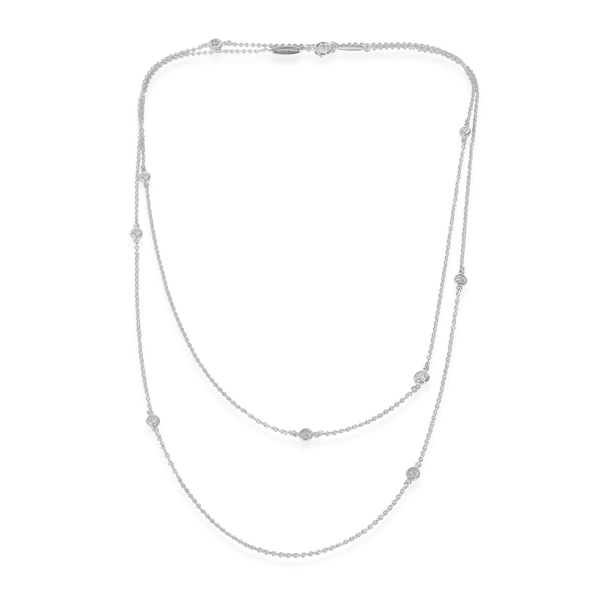 Elsa Peretti Diamonds By The Yard Sprinkle Necklace 0.51 CTW