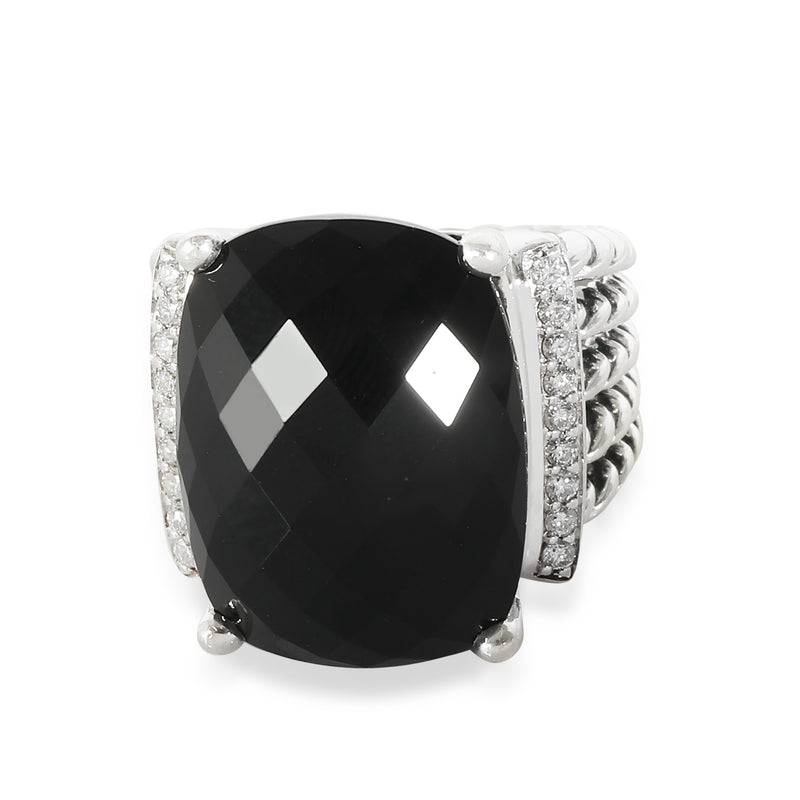 Wheaton Onyx Fashion Ring in  Sterling Silver 0.2 CTW