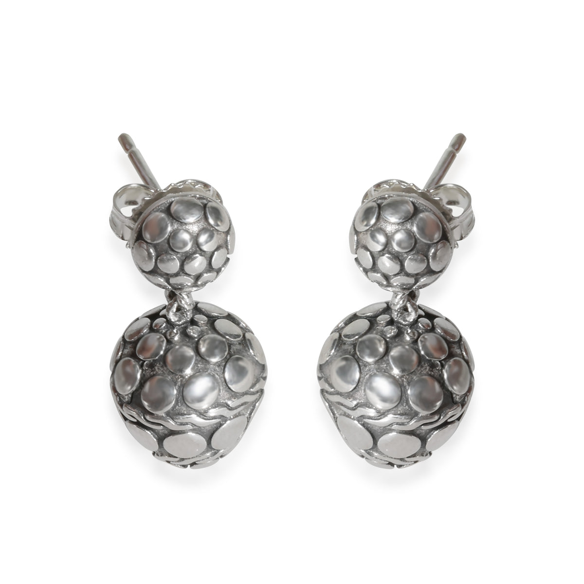 Dot Collection Acorn Earrings in Sterling Silver