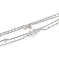 Crossover Fashion Necklace in  Sterling Silver 0.33 CTW