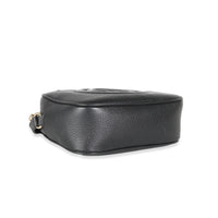 Black Pebbled Calfskin Soho Disco Bag