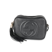 Black Pebbled Calfskin Soho Disco Bag