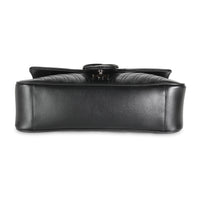 Black Calfskin Matelasse Small GG Marmont Bag