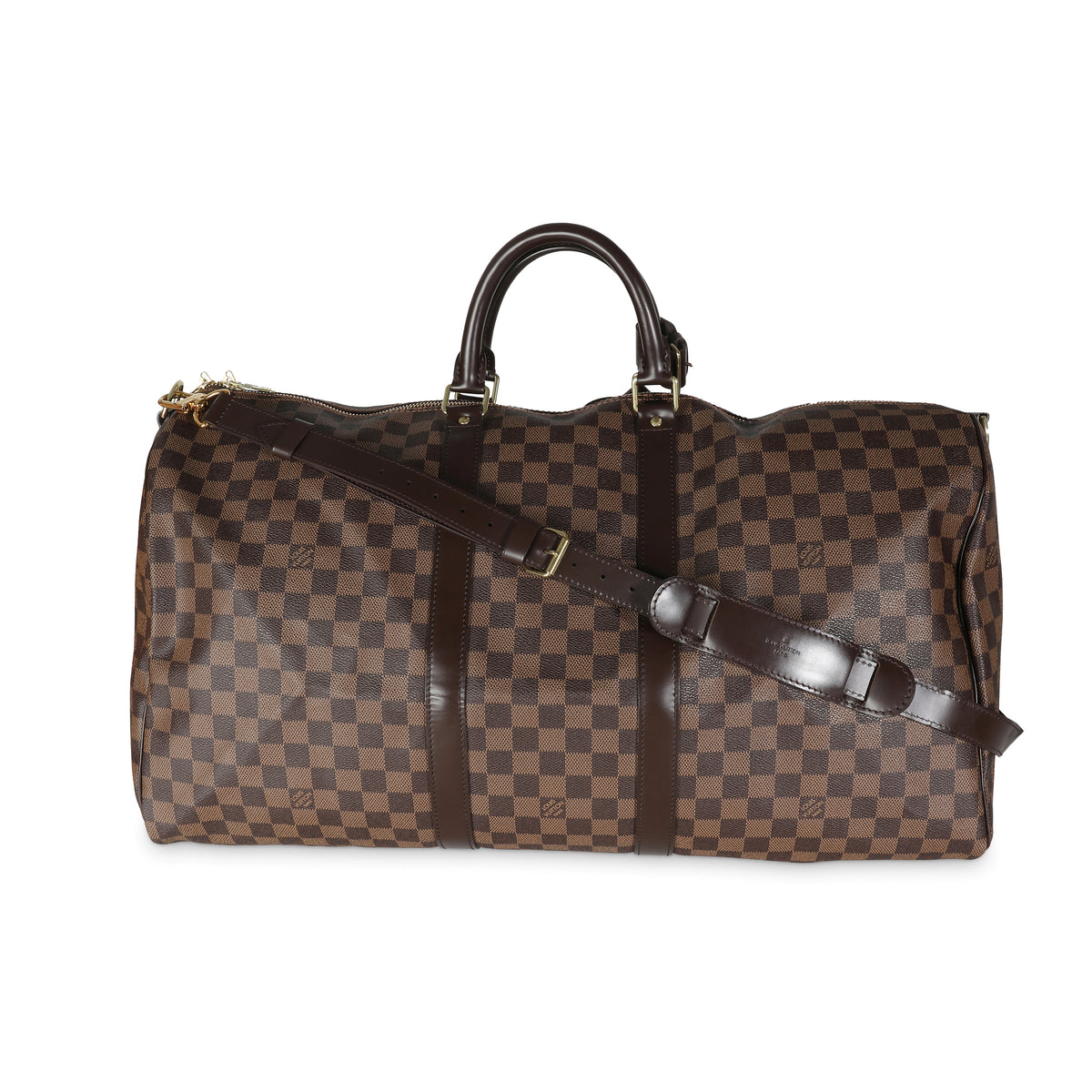 Damier Ebene Canvas Keepall Bandouliere 55