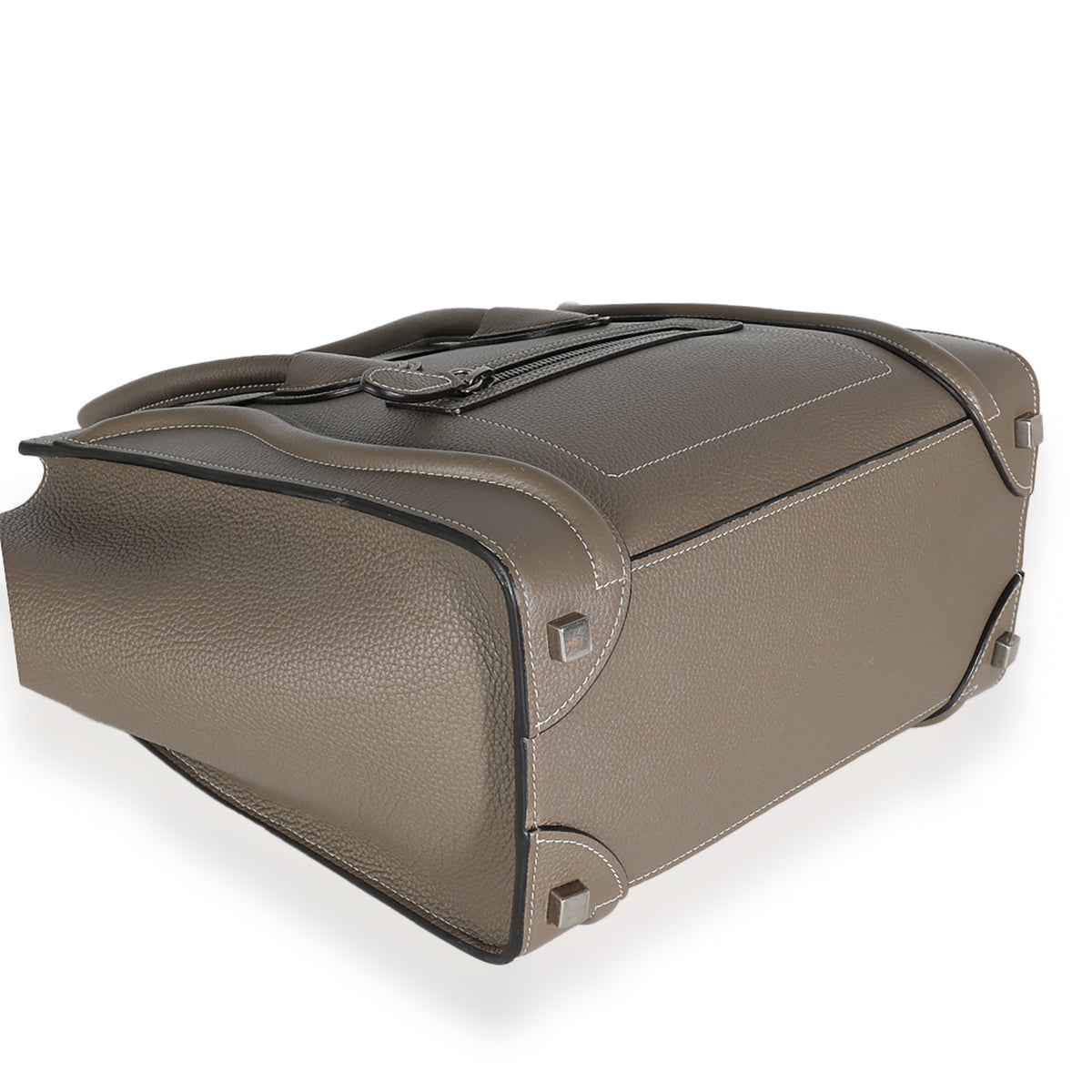 Souris Drummed Calfskin Micro Luggage Tote