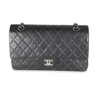 Black Quilted Lambskin Medium Classic Double Flap Bag