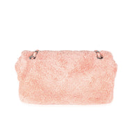 Pink Quilted Terry Cloth Coco Beach Flap Bag