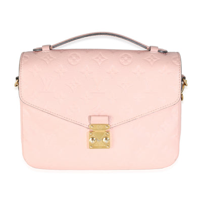 Rose Poudre Monogram Empreinte Pochette Metis