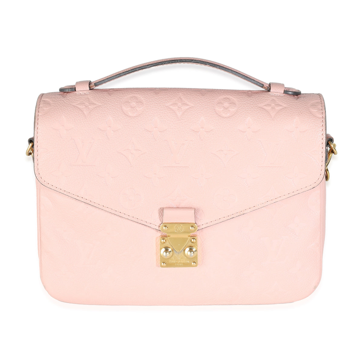 Rose Poudre Monogram Empreinte Pochette Metis