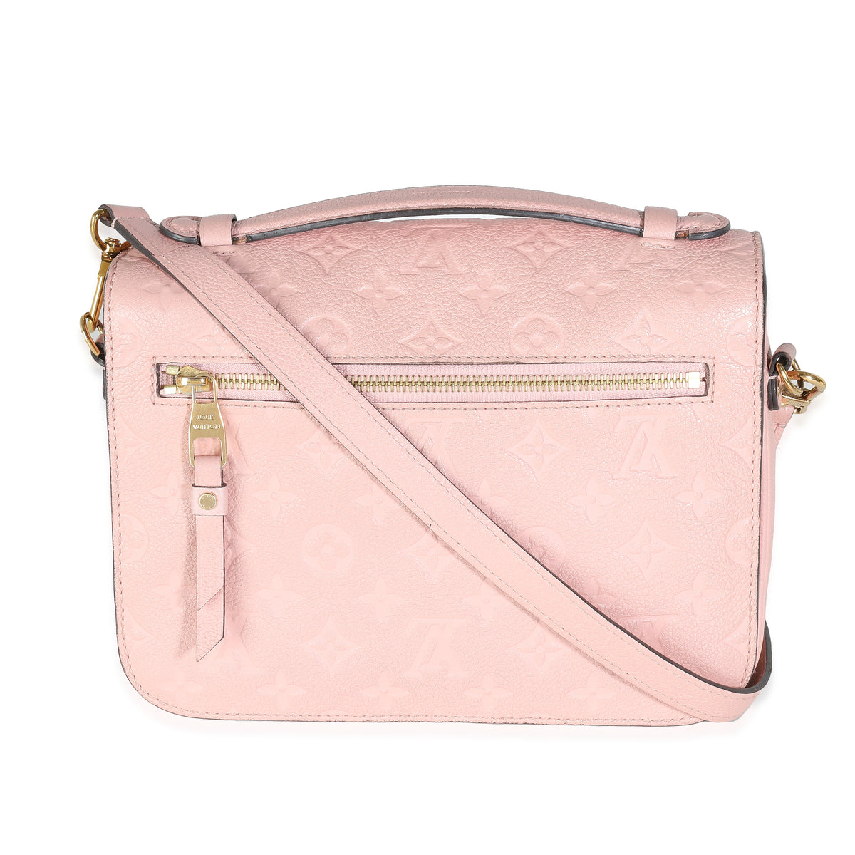 Rose Poudre Monogram Empreinte Pochette Metis